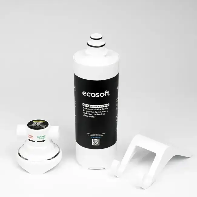 Sistem compact filtrare sub chiuvetă, Ecosoft JOI, microfiltrare 0.5 μm, 18000 L capacitate, debit 5 L/min