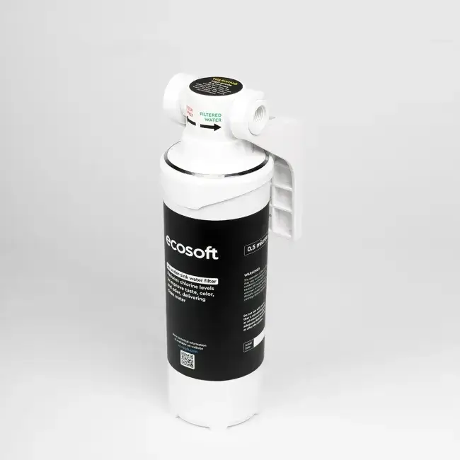 Sistem compact filtrare sub chiuvetă, Ecosoft JOI, microfiltrare 0.5 μm, 18000 L capacitate, debit 5 L/min