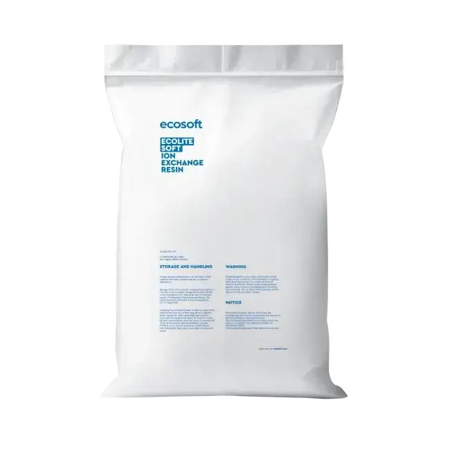 Rasina pentru dedurizare apa, Ecosoft Ecolite Soft, ambalare vrac, rasina cationica puternic acida, schimbatoare de ioni