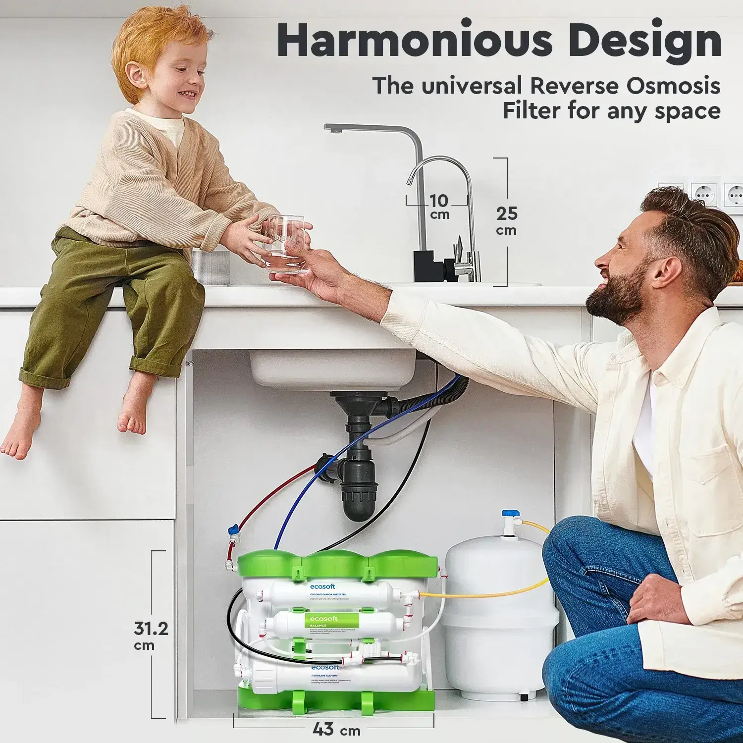 Osmoza inversa premium, Ecosoft Balance MO675MPUREBAL, 6 stadii, eficienta ridicata, remineralizare cu calciu si magneziu