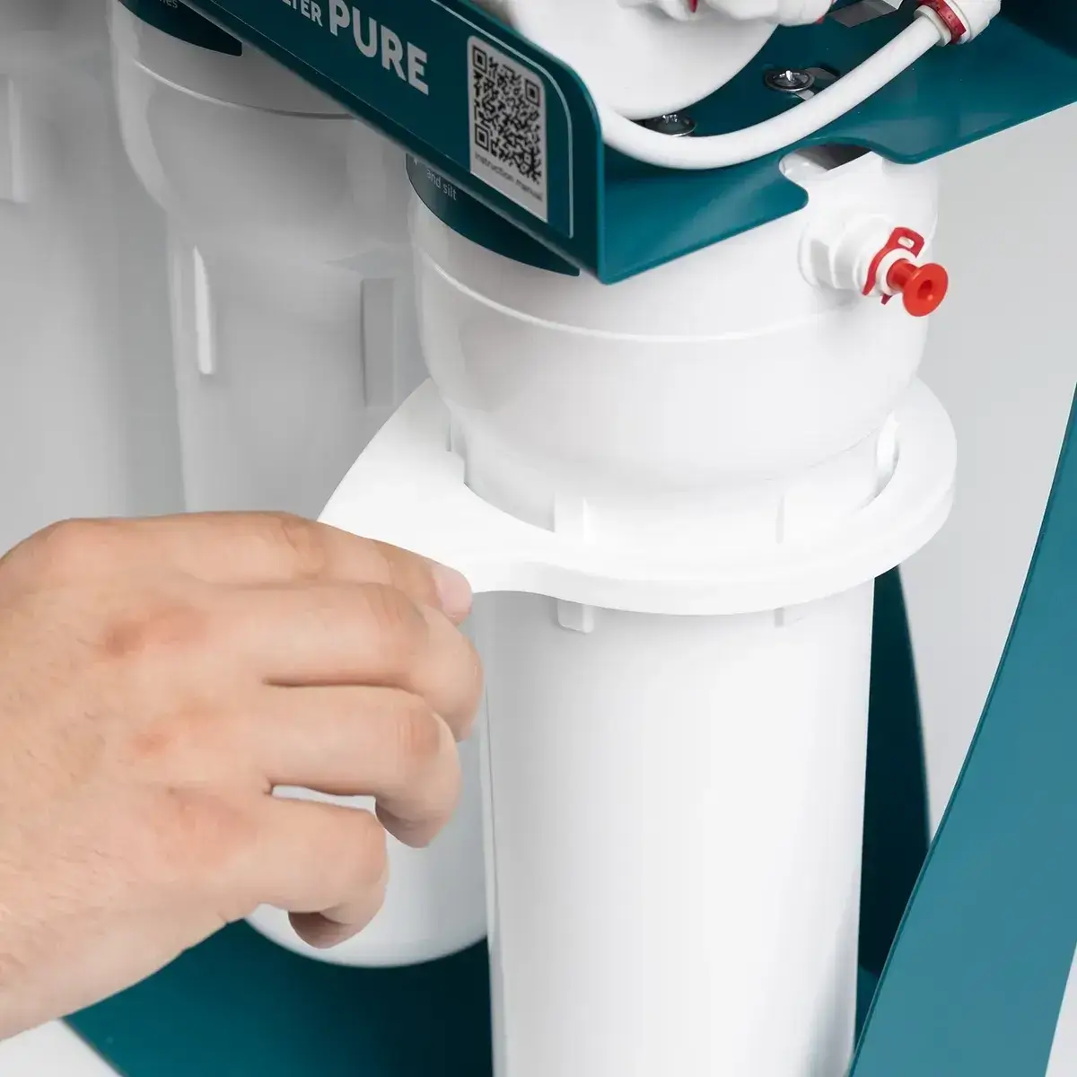 Osmoza inversa, Ecosoft PURE Balance, cu pompa de presiune si eficienta ridicata, 6 stadii, cadru metalic, remineralizare optima