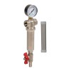 Filtru pentru sedimente, sita inox de 100 microni, cu manometru