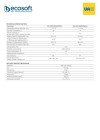Statie dedurizare, Ecosoft Anthracite Gold 250, 25 litri rasina Ecomix A, cabinet gri-portocaliu