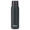 Termos cu cartuș carbon activ, THERMO PURE 740 CB, perete dublu cu vacuum pentru etansare optima pentru 12 ore, finisaj negru