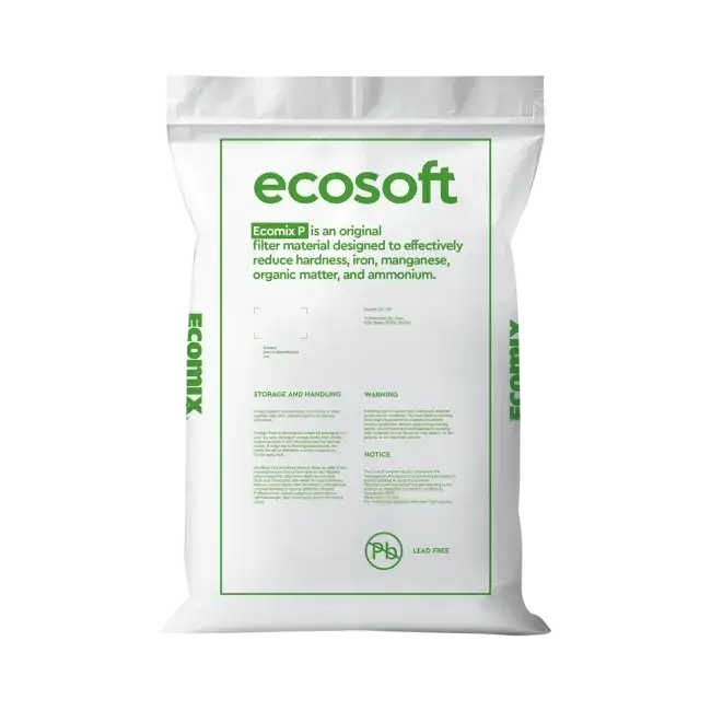 Rasina schimbatoare de ioni, ECOMIX P, ambalare sac 25 litri, eliminare duritate, fier, mangan si materii organice, capacitate schimb ioni de 40g CaCO3/litru