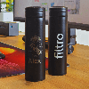 Termos cu perete dublu, FILTRO Thermo LED Black, afisaj tactil digital al temperaturii, infuzor inclus, volum 500 ml